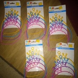 321 Party 5 sets of 4 HeadBands (20 Headbands)